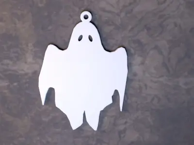 ghost earring 3D print model