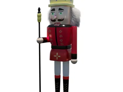 Pack Nutscrakers for your Chrismas Projects Low-poly 3D model