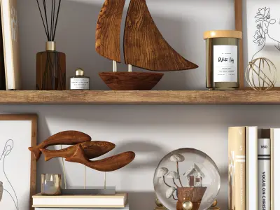 Decorative set 08 3D model