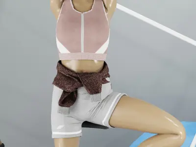 Yoga sport shop 3D model