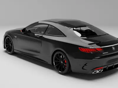 Mercedes Benz s63 coupe WITH INTERIOR  3D model