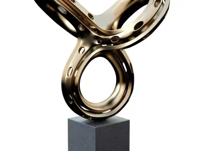 Knot metal decor 3D model