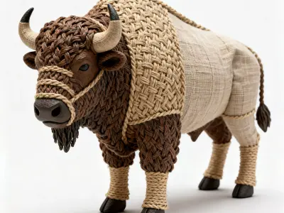 American bison 3D print model