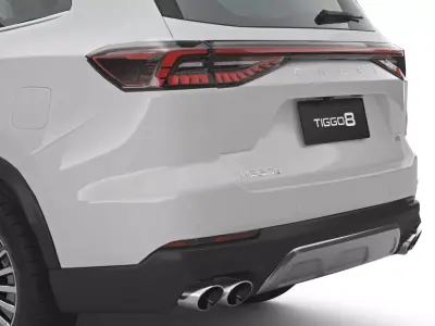 2026 Chery Tiggo 8 with Interior 3D model