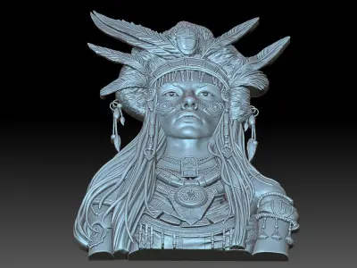 Indian Woman 3D print model
