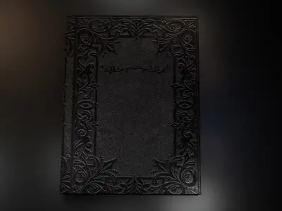 Old book with animation  3D model Low-poly 3D model