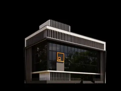 Modern Office Building 3D model