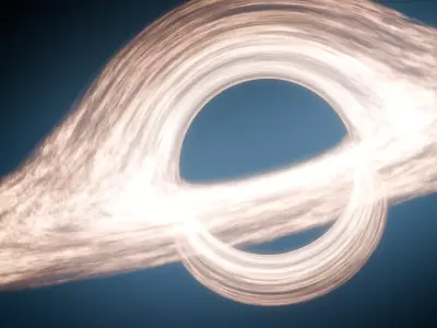 black hole 3D model
