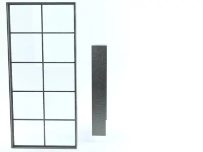 Industrial Window and Door 3D model
