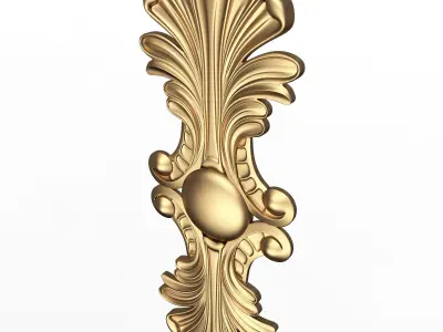 Carved Decor Furniture 03 Low-poly 3D model