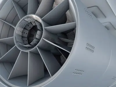 air system ROTOR and tunnel roof with lights 3D model