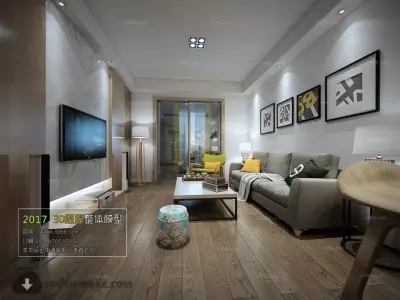 Modern style living room furniture 3D model shop