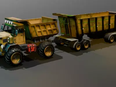 Heavy truck 3D model