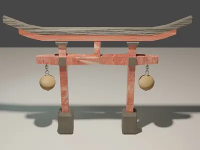 Torii Gates Free low-poly 3D model