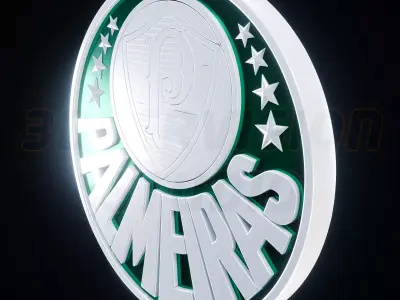 Palmeiras logo - Cinematic - 3D print 3D model
