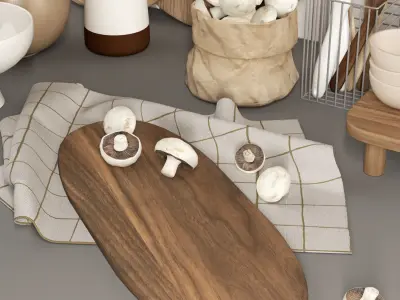 kitchen accessories ti01 3D model