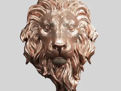 Lion Head 3D print model