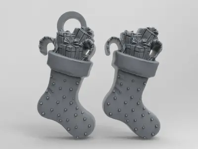 christmas sanda gifts 3 decor  3D print model