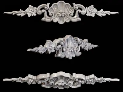 Classic carved 036 3D model