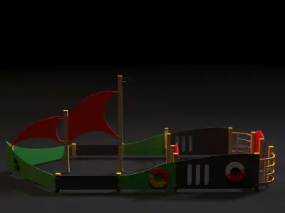 playground boat 3D model