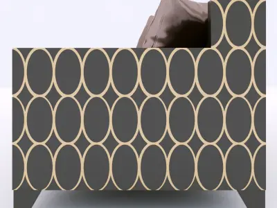 Roberto Ventura ELLISSE1 LAC sofa 3D model