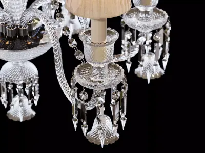 Crystal Chandelier Illuminati MD1102710-6A in Baccarat Style 3D model
