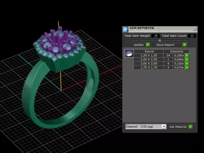 ring woman  3D print model 61