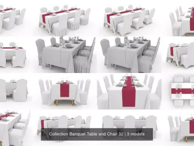 Collection Banquet Table and Chair 32