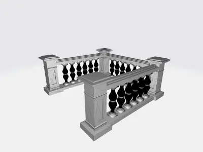 Balustrade 3d model 3D print model