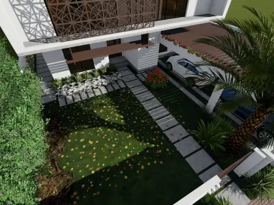 Urban House Concept 3D model