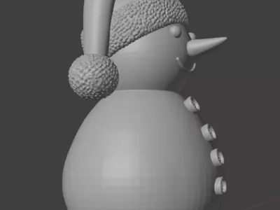 Snow man 3D print model