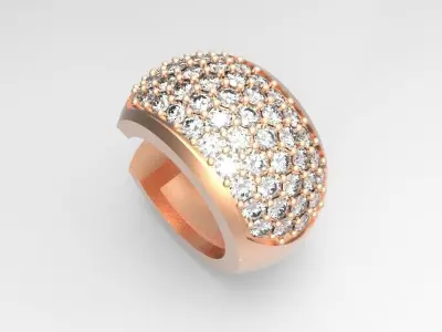 Diamond Earring 3D model