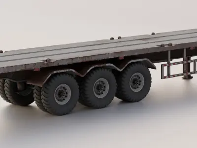 Trailer Old  3D model