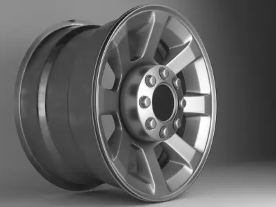 Generic Truck Wheels Low-poly 3D model