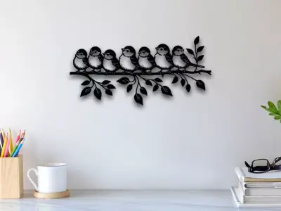 Bird Wall Art 3D print model