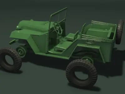 old car for 3D print 3D print model