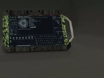 Sci-Fi Tablet Free low-poly 3D model