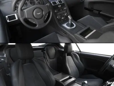 ASTON MARTIN DBS I Low-poly 3D model