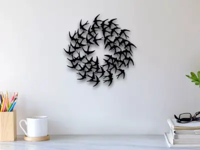 Birds Wall Art 3D print model purchase