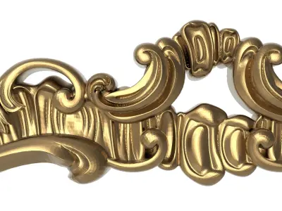 Carved Picture Frame 3D model