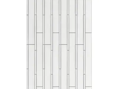 White Wooden Planks 3D model