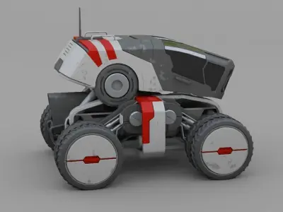 sci-fi truck  3D model