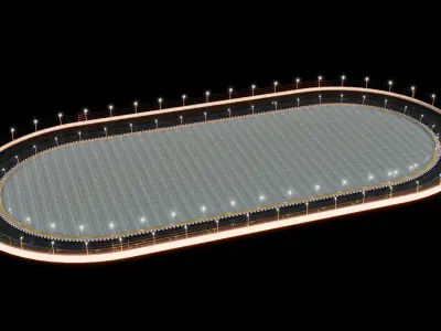 Nascar Race Track  3D model