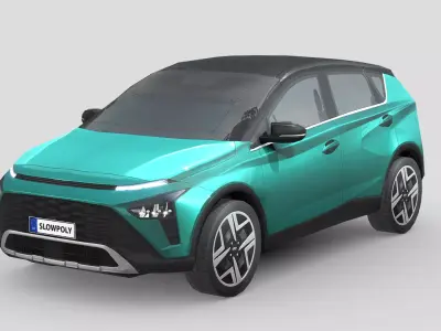 Hyundai Bayon 2022 Low-poly 3D model