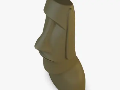 Moai Statues V 1 3D model