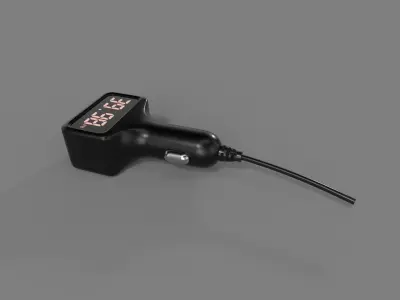 Car charger Low-poly 3D model