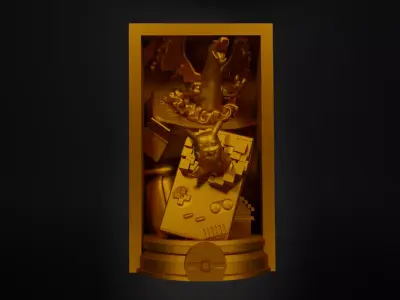 Pokemon Book Nook - Pokemon Fan Art Bookend -  Book Prop  3D print model