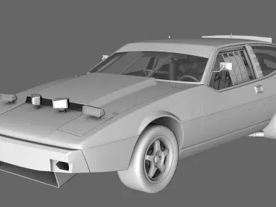 Lotus Elite 1976 Chotus Low-poly 3D model