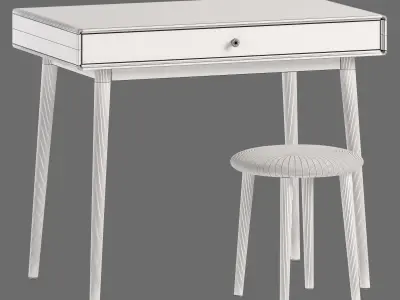 La Redoute Dressing Miji 1 Drawer Desk 3D model