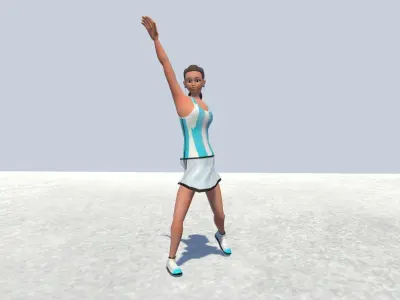 Tennis Avatar 2 female 3D model